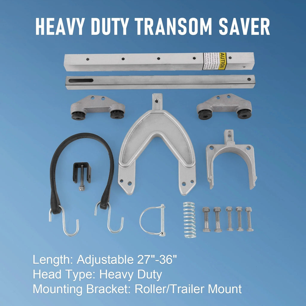 Adjustable Transom Saver for Heavy Duty Applications