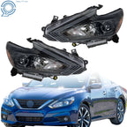 Pair Headlight Assembly for Nissan Altima (2016–2018) Halogen