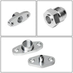 Turbocharger Oil Feed & Stainless Braided Return Drain Line Kit for