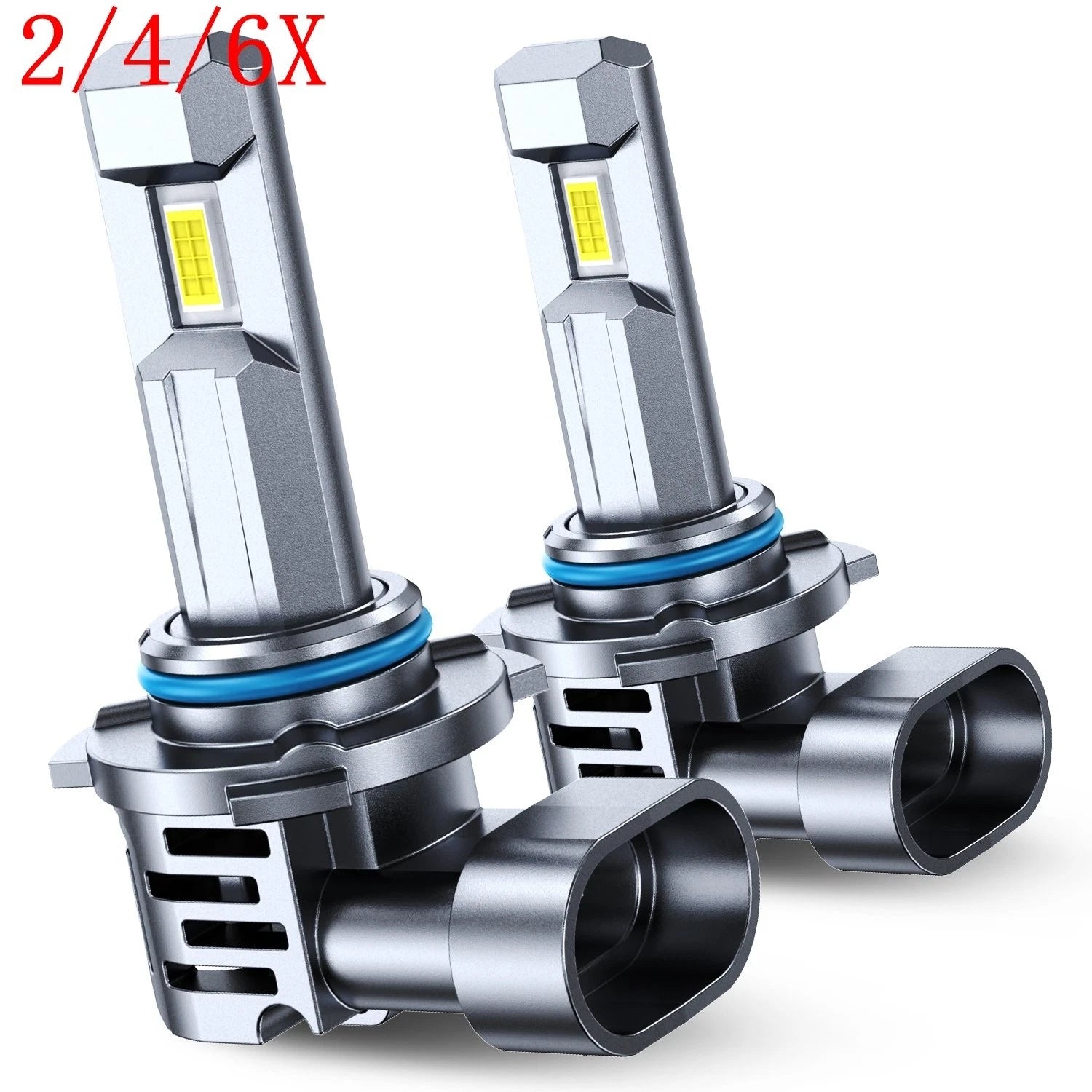 Set of 2 9005 HB3 LED Headlight Bulbs 6500K 20000LM High/Low Beam