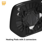 Right Side Heated White Mirror Glass for Honda CR-V (2007–2011)
