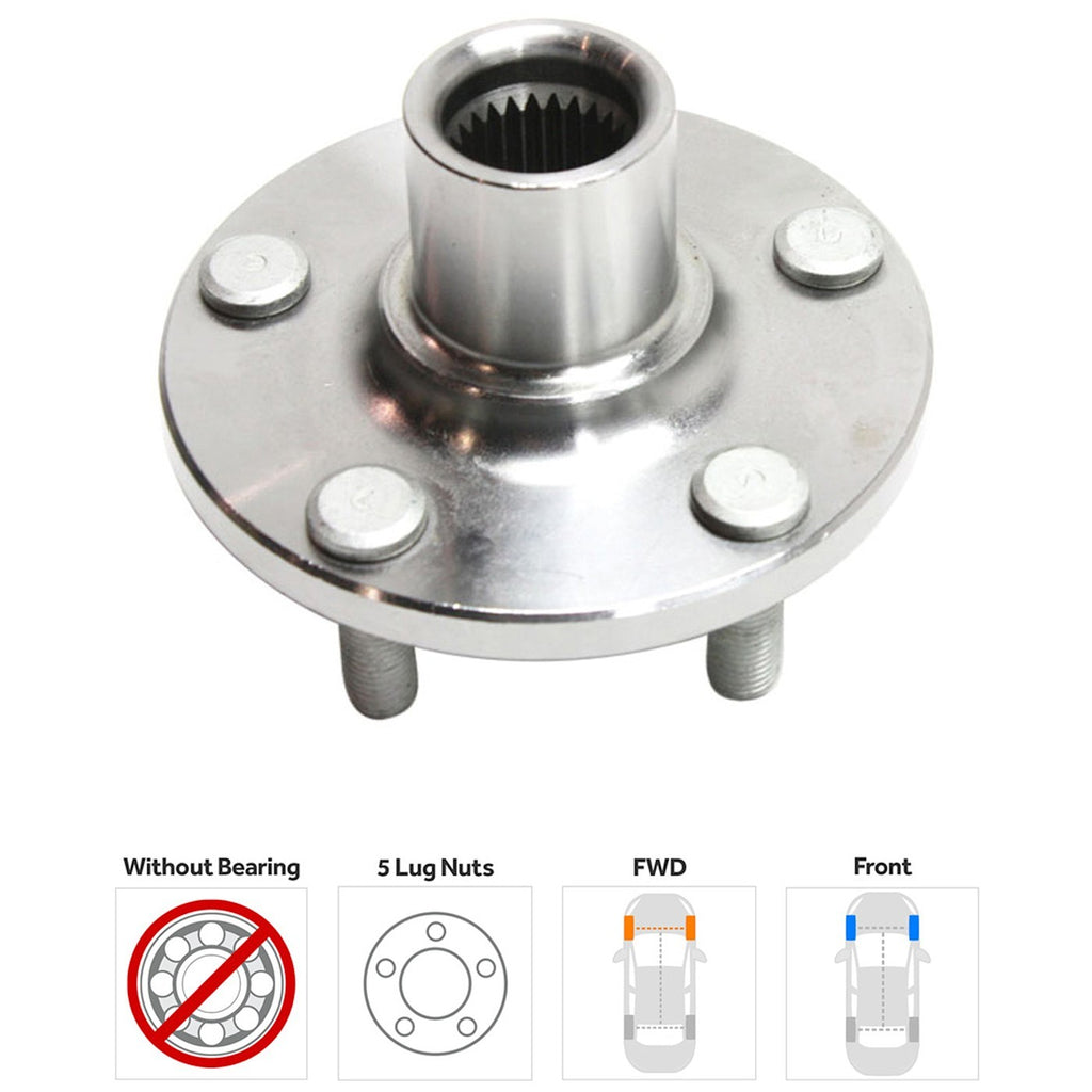Wheel Hub for Chrysler PT Cruiser (2002–2010) Front Driver or Passenger Side