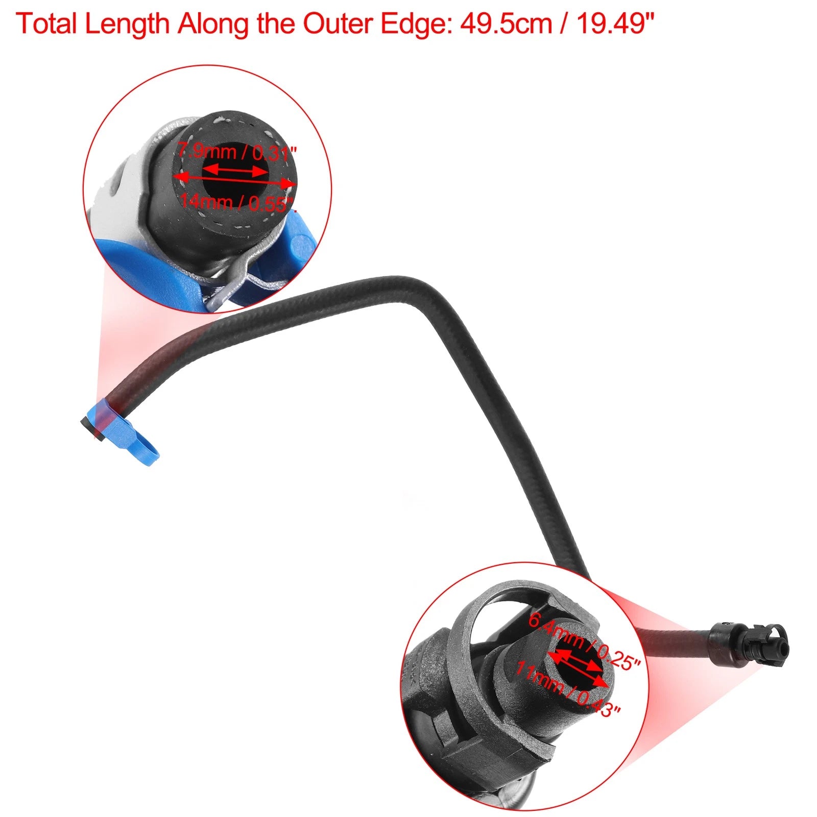 Engine Radiator Coolant Heater Hose 13251447 for Chevrolet Cruze (2011–2019)