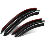 Set of 4 Window Visors Rain Guard for Pontiac G6 (2005–2010) - Glossy Black 3M Adhesive