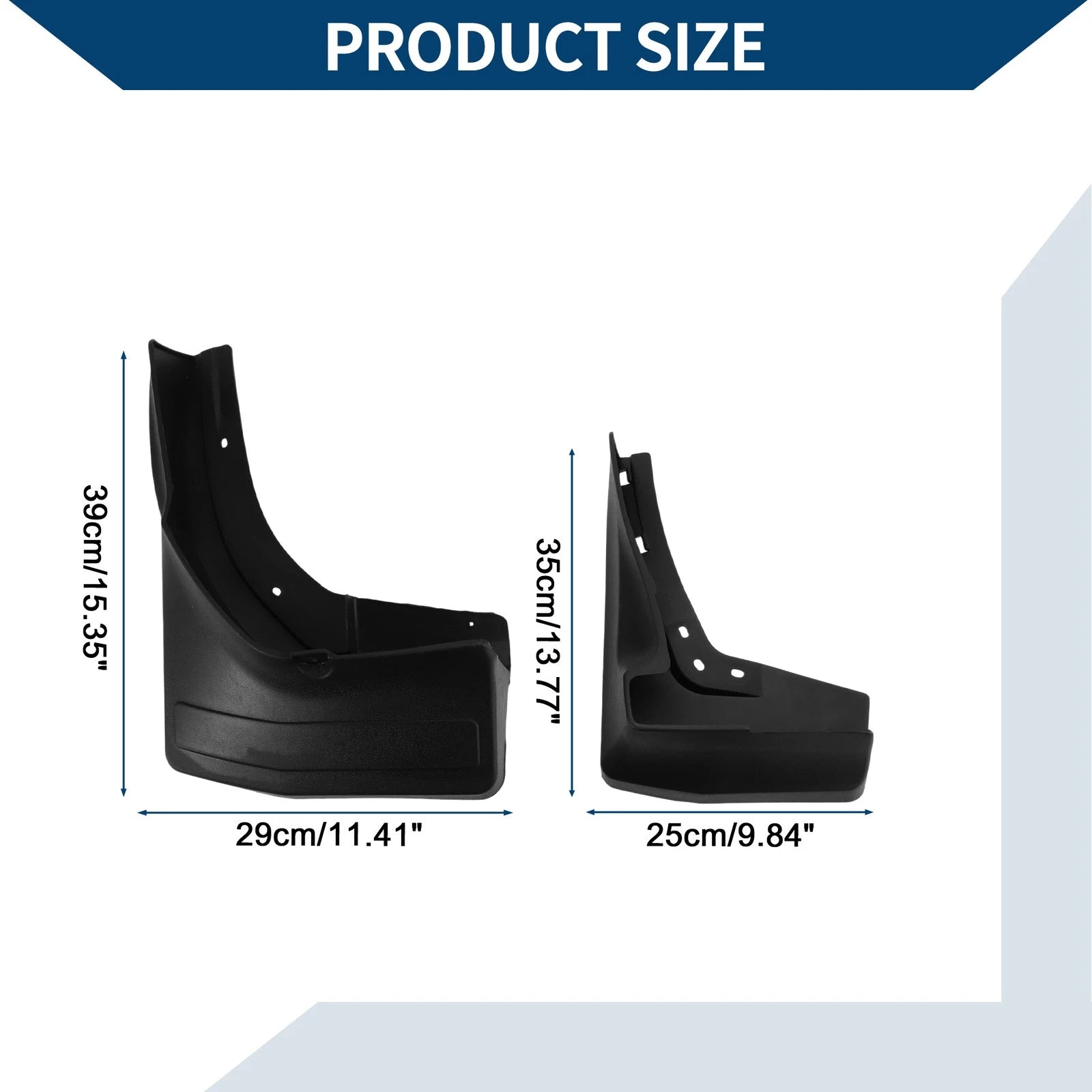 Set of 2 Mud Flaps Splash Guards for Mercedes-Benz GL/GLS (2015–2019)