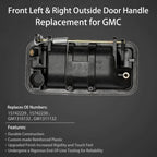 Set of 2 Metal Exterior Door Handles for GMC C/K 1500 2500 3500 Suburban Yukon (1988–2001)