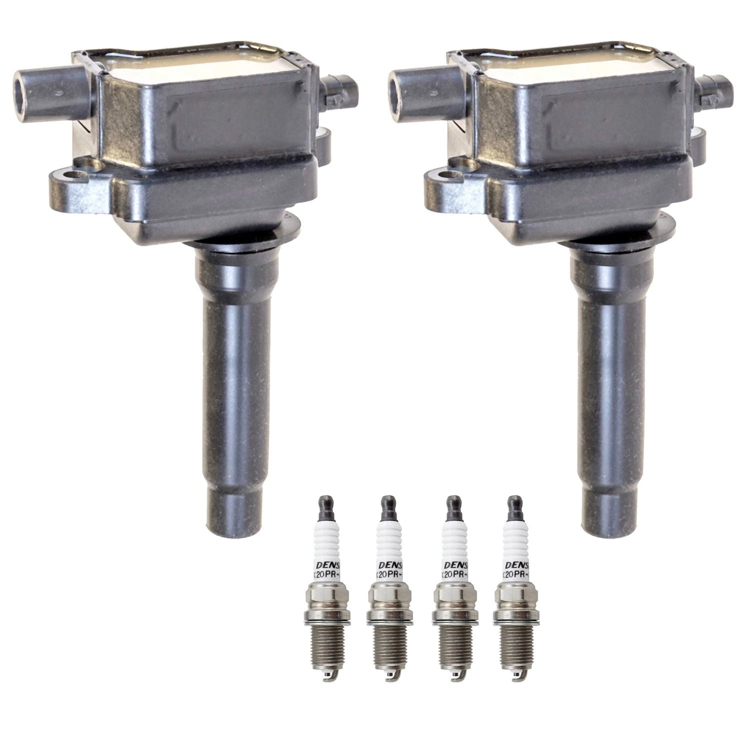 2X Ignition Coil & 4 Nickel Spark Plugs for Kia Sportage (2005–2010)