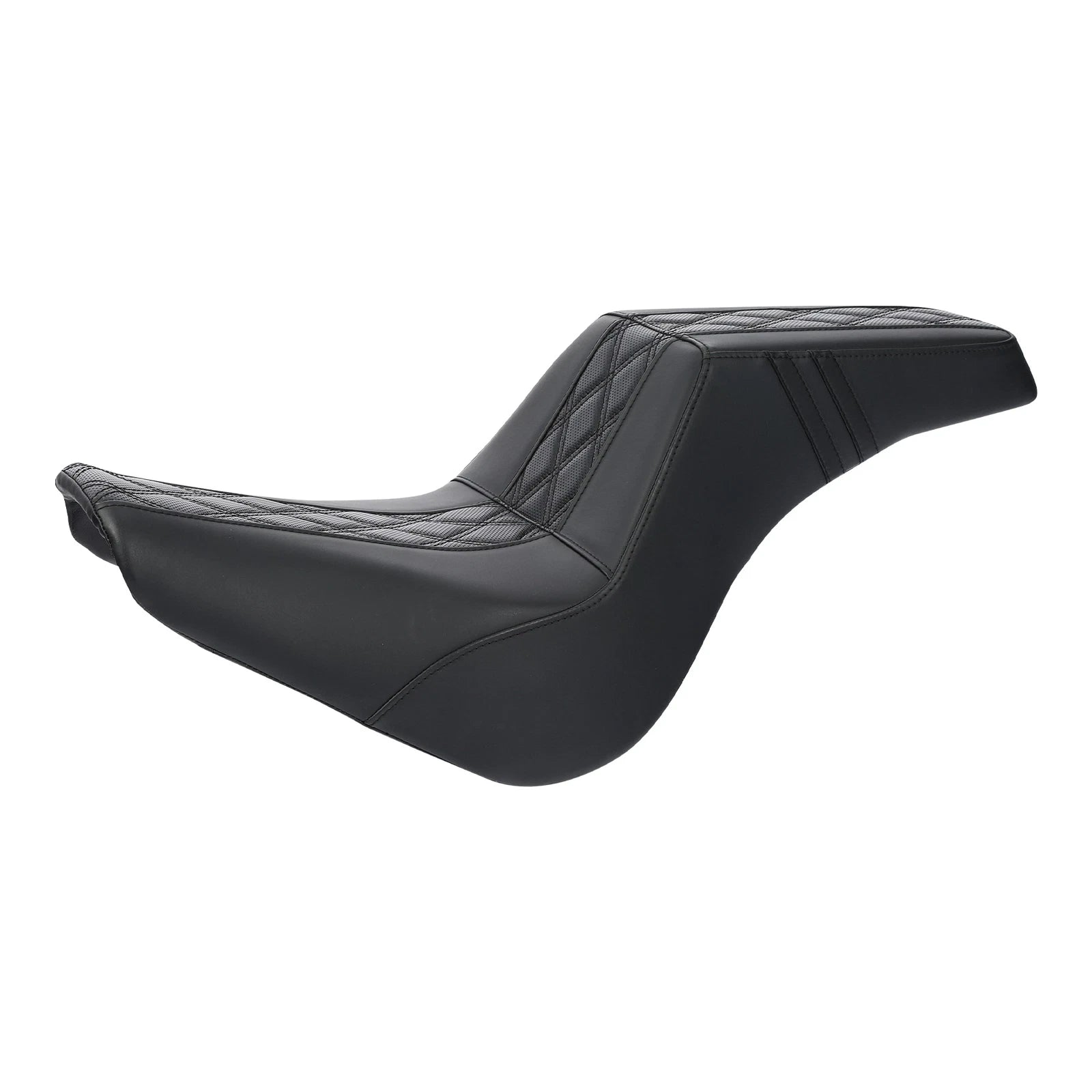 Driver Passenger Seat for Harley Softail Street Bob (2018–2024) Black