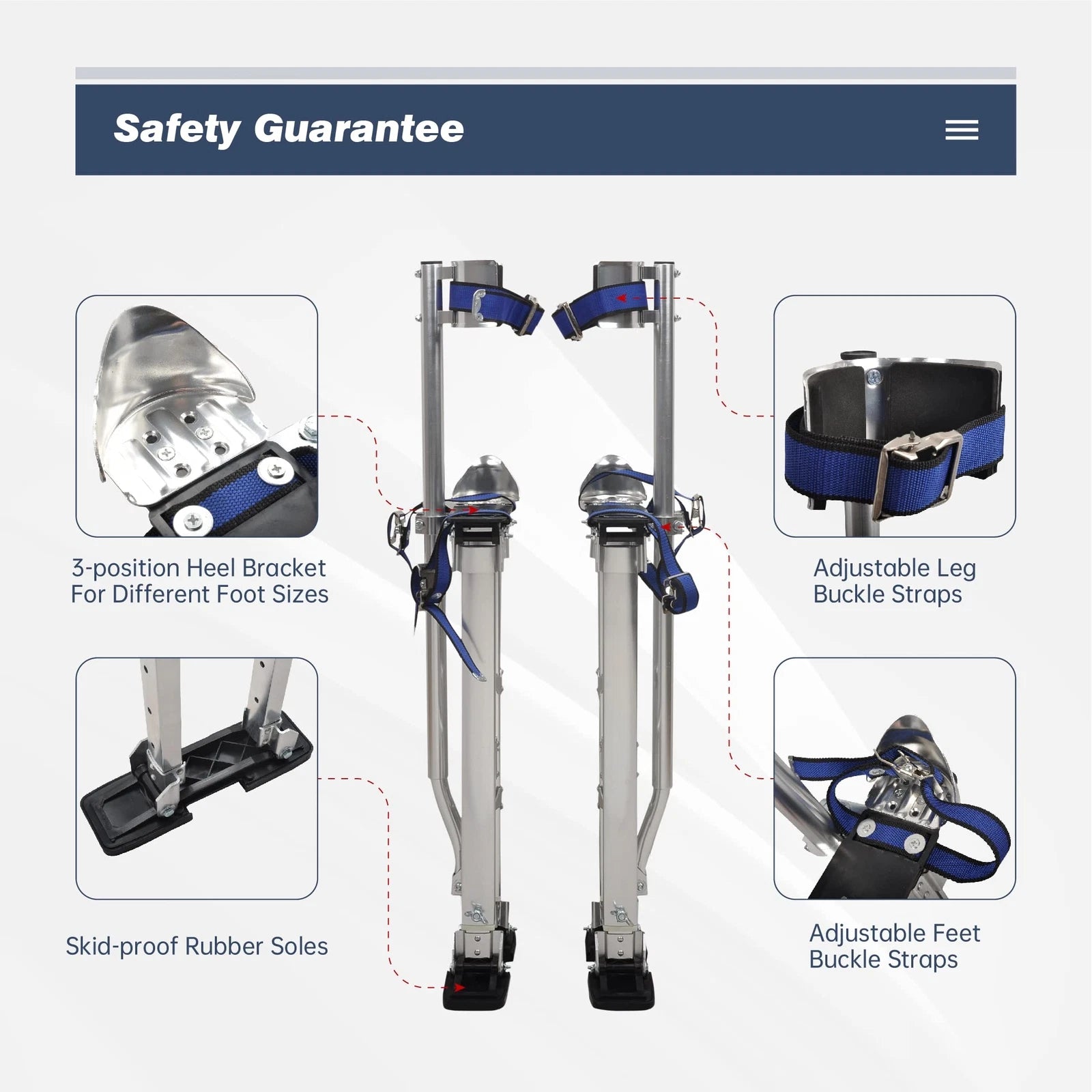 Drywall Stilts for Taping Painting (24-40 Inch)