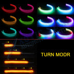 24" RGB LED Daytime Running Light Remote For Dodge Charger Challenger (2011-2023)