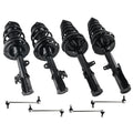 Front Rear Struts w/ Coil Springs Sway Bars for 2008-2011 Toyota Highlander FWD