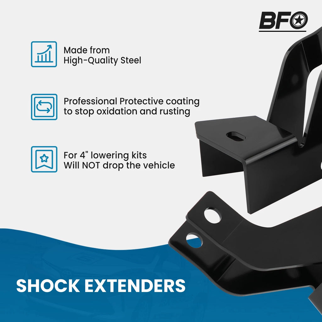 Rear Lowering Shock Extenders for Chevy Suburban Avalanche Tahoe (2000–2006)