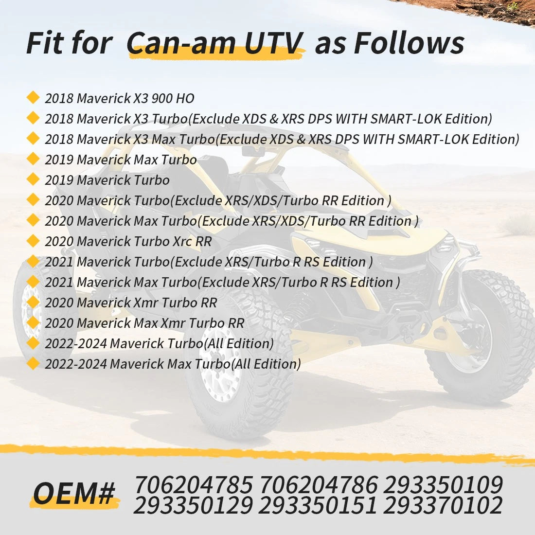 Front Left & Right Knuckles Spindle Kit for Can-Am Maverick X3 Max (2017–2023)