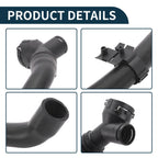 Radiator Hose Coolant Tube for Audi A3 (2010) - Rubber Plastic Black
