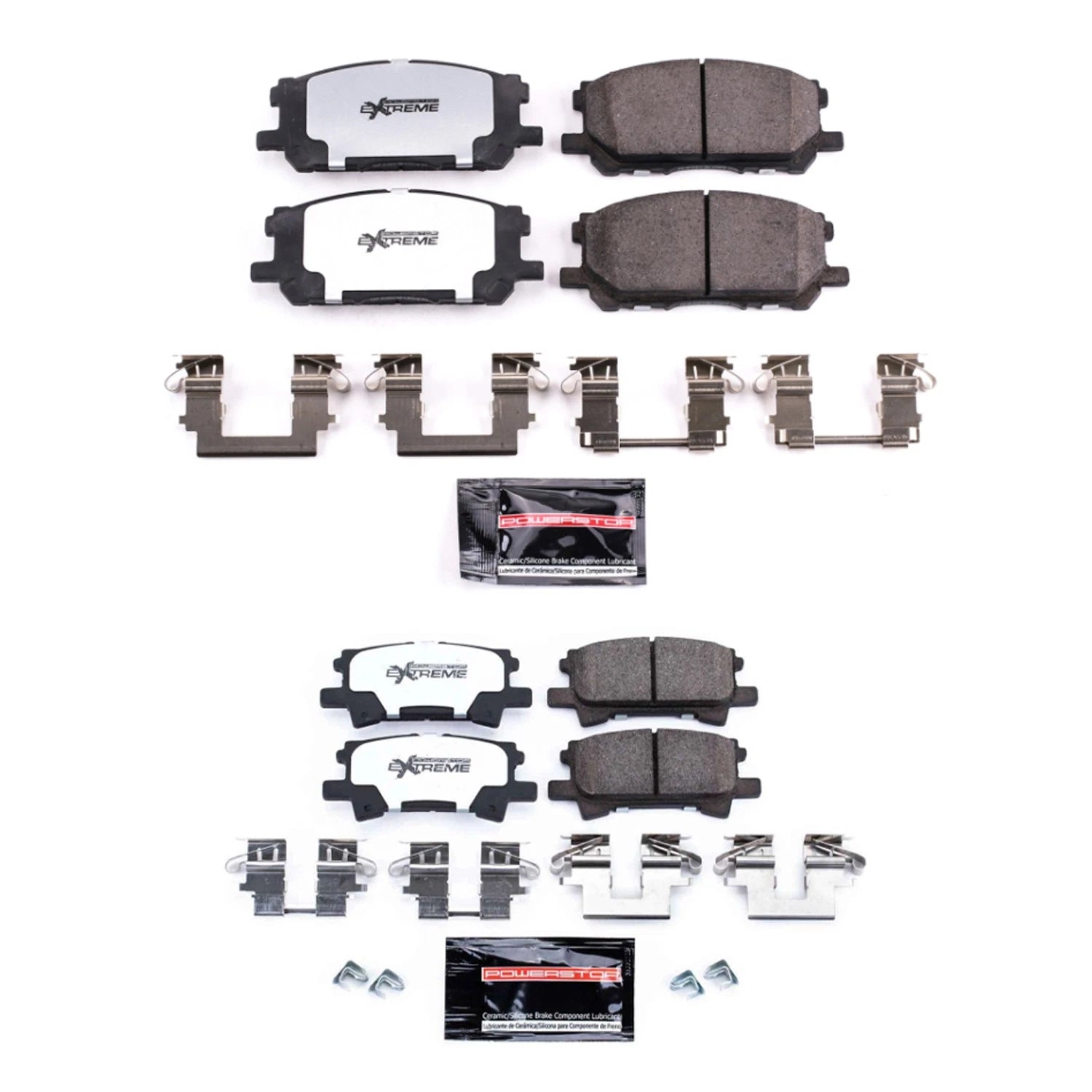 PowerStop Z36 Carbon-Fiber Ceramic Brake Pads Kit for RX330 RX350 (2004–2015)