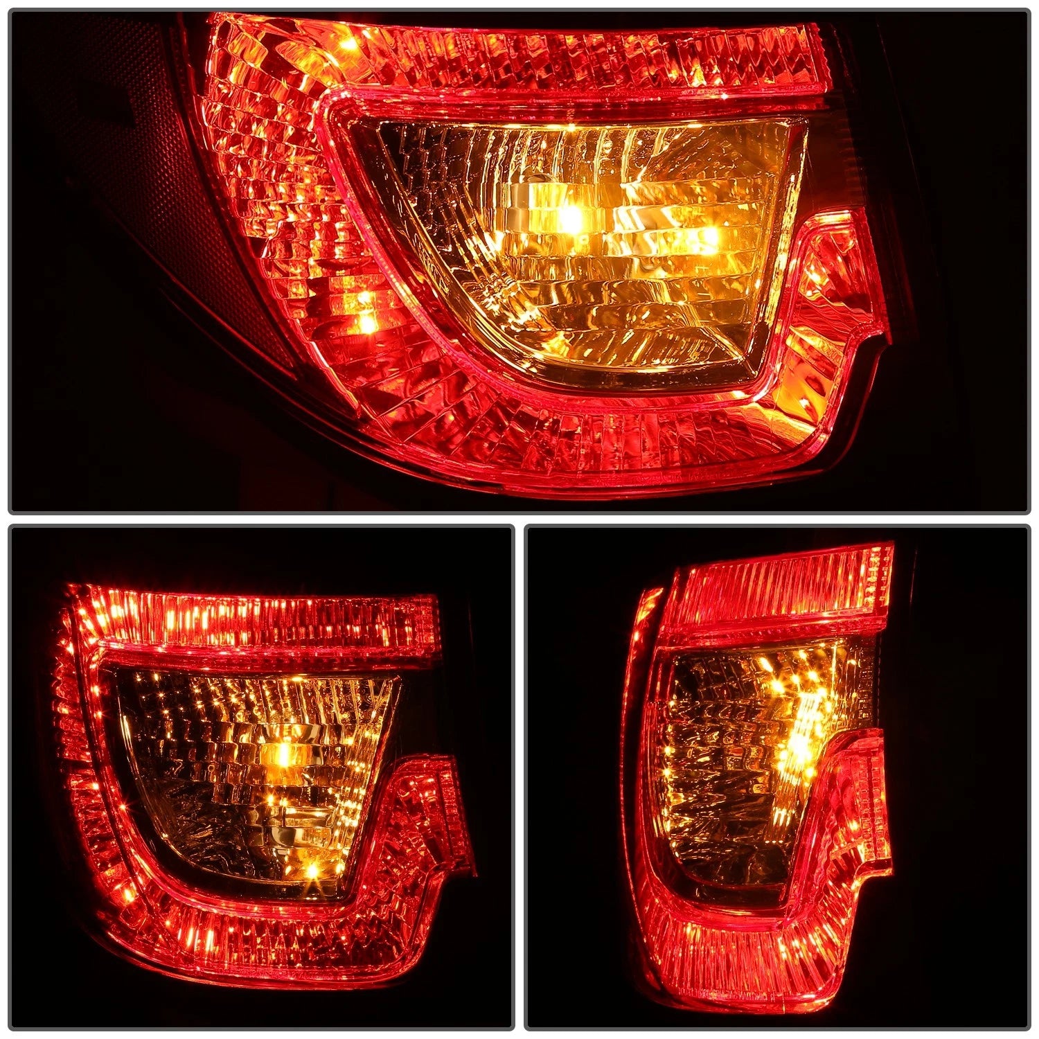 Chrome Housing Red Lens Parking Taillight for Chevy Traverse (2013–2017)