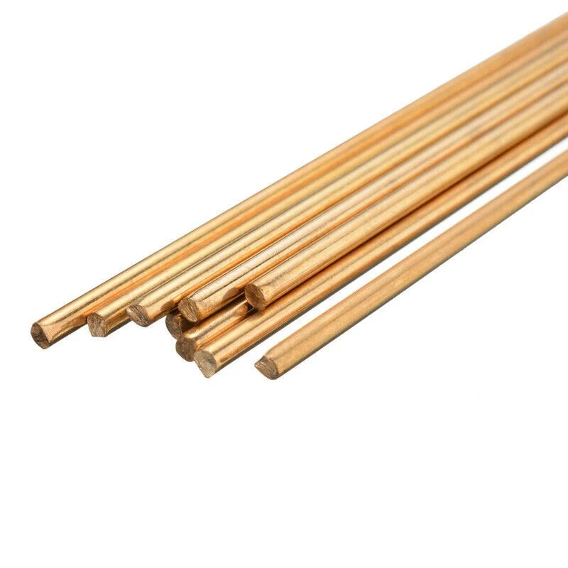 10pcs Gold Brass Rod Wires Electrodes for Welding Repair (10 Inches)