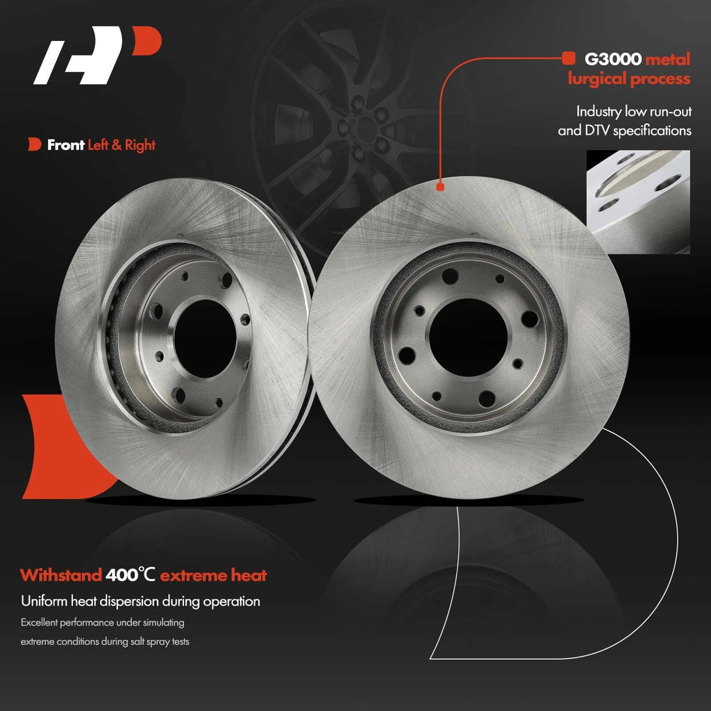 2Pcs Front Disc Brake Rotor for Honda Civic (1990-2000)