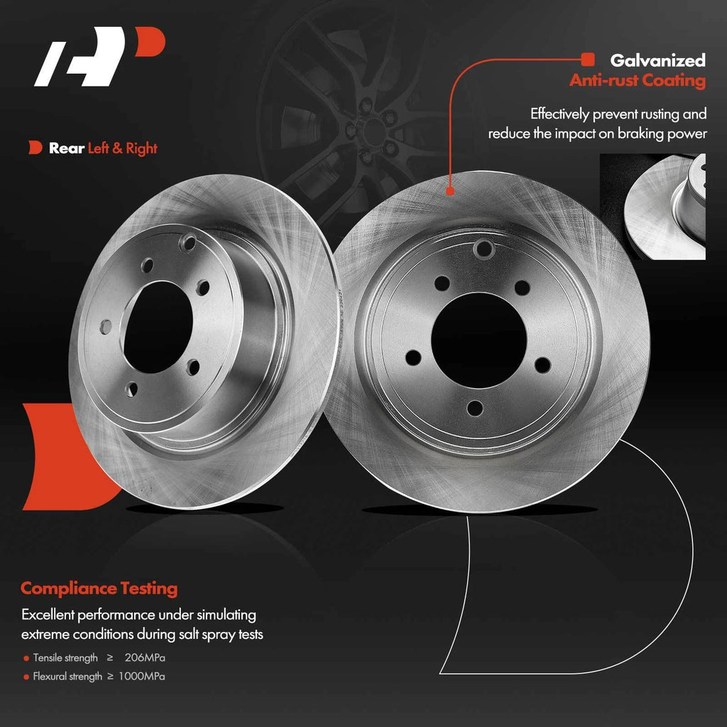 Rear Disc Rotors & Brake Pads Set for Mitsubishi Lancer