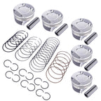 6X Pistons & Rings Set STD for Audi A6 A7 Q8 S4 VW Porsche 3.0 EA839 (2019–2023)