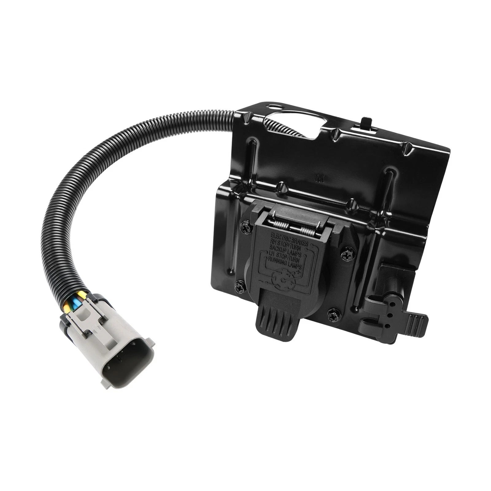 4 & 7 Pin Tow Trailer Hitch Wiring Plug Assembly for Ford F-250 F-350 (1999–2001)