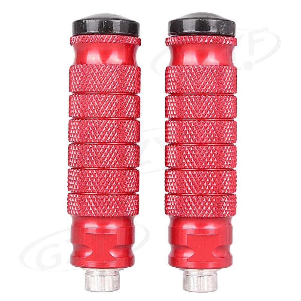 CNC Aluminum Universal Red Rearset Footrests Foot Pegs for Cars