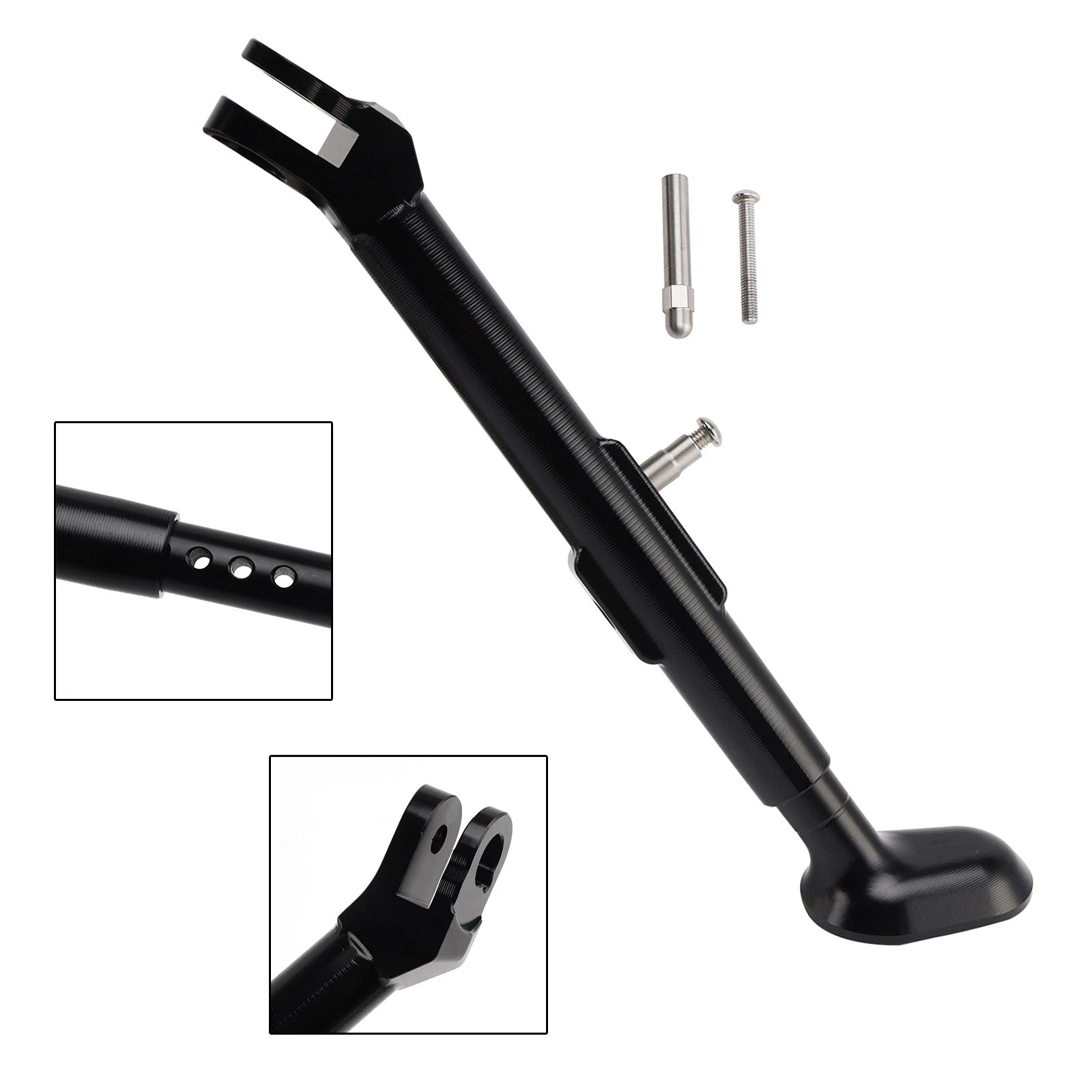 Adjustable Foot Side Stand Kickstand for Yamaha Tenere 700 (2019–2024) Black