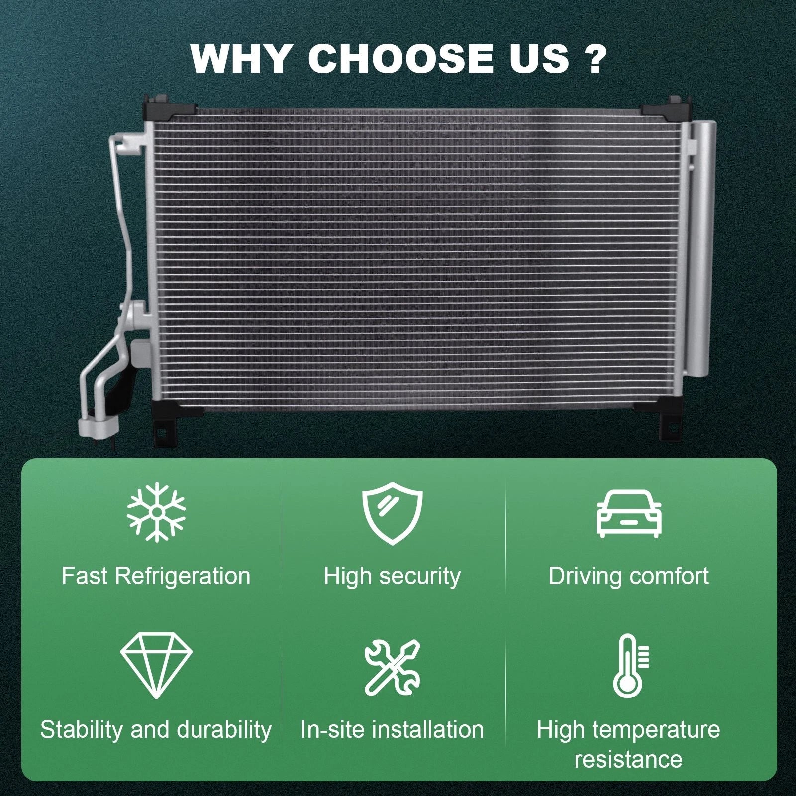 AC Condenser for Hyundai Sonata (2015–2018)