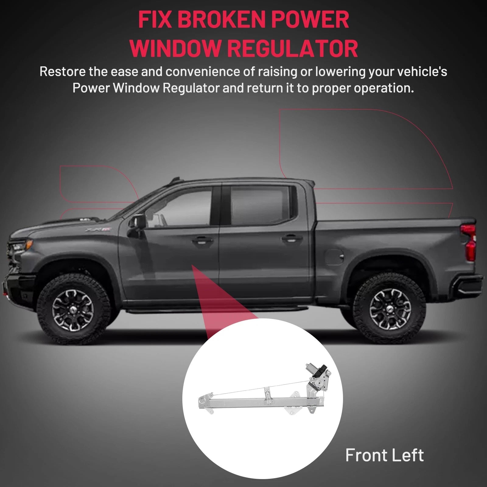 Front Left Door Lock Actuator for Chevy Avalanche Silverado 1500 (2007–2009)