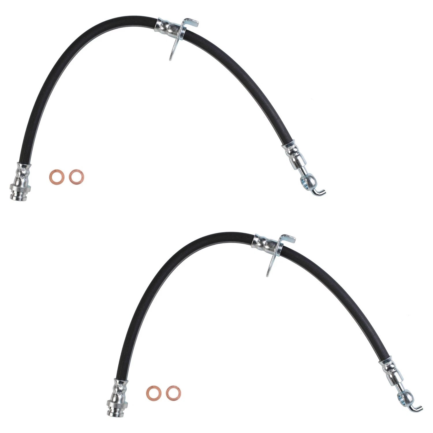 Set of 2 Front Brake Hydraulic Hoses for Ford Edge, Lincoln MKX (2008–2014)