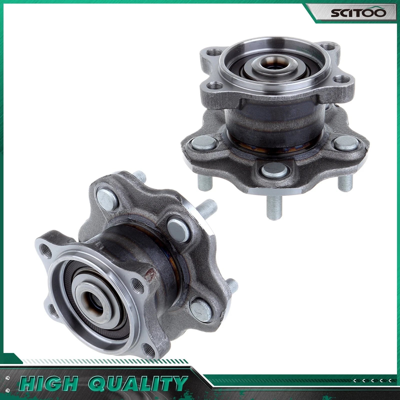 2X Rear Wheel Hub Bearing Assembly for Nissan Altima (2002–2006) Maxima (2004–2008) 5 Lugs