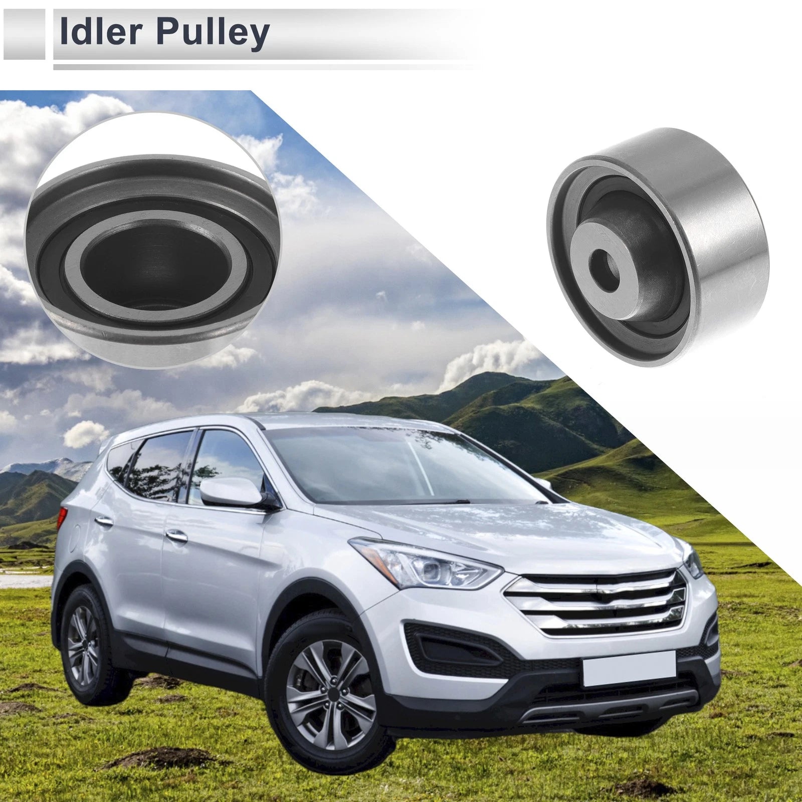 Drive Belt Idler Pulley for Kia Rio Hyundai (2006–2011) No. 2481026020