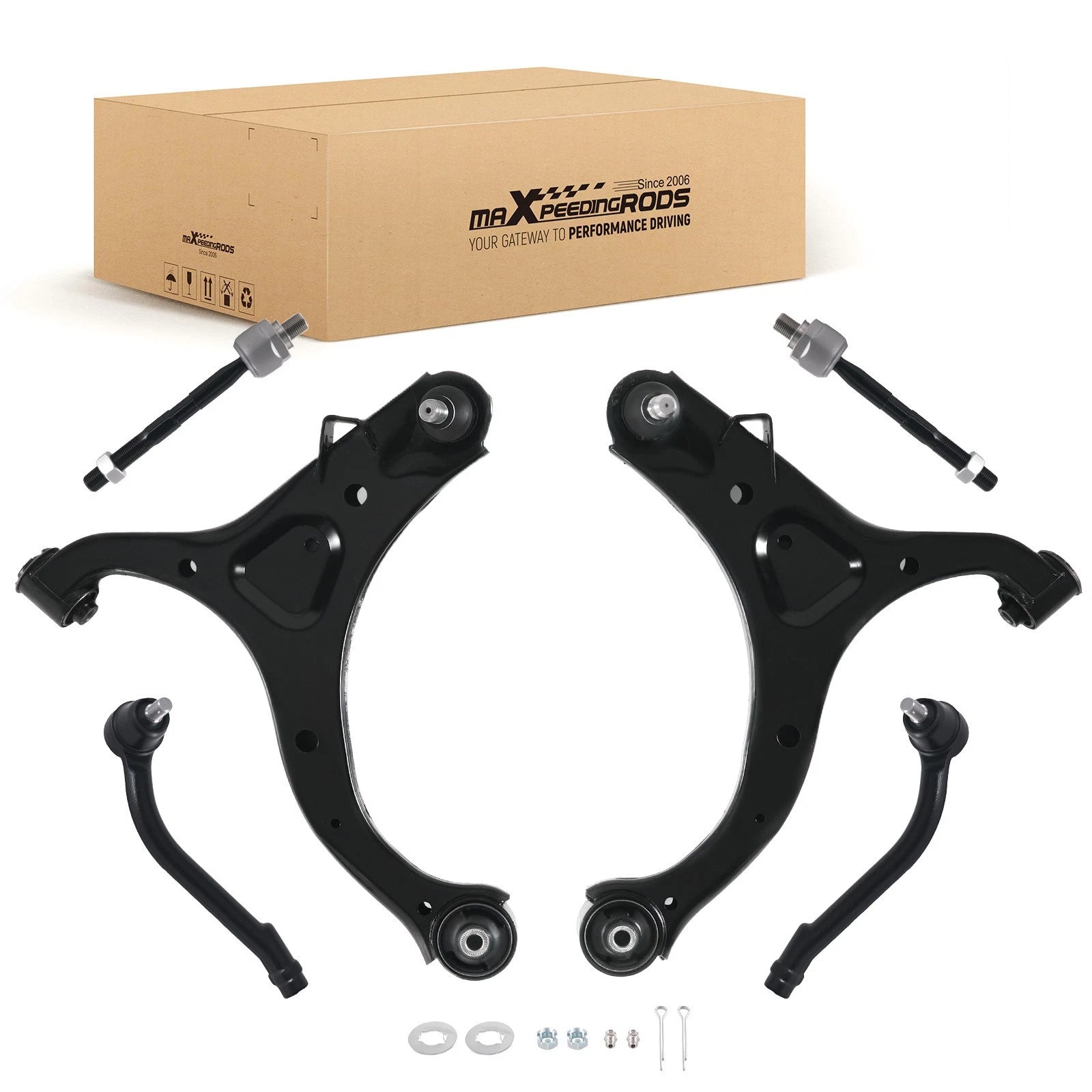 Front Lower Suspension Control Arms Tie Rod Ends for Kia Sorento (2011–2013)