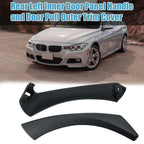 Rear Left Inner Door Panel Handle Outer Cover Black for BMW E90 (2005-2013)