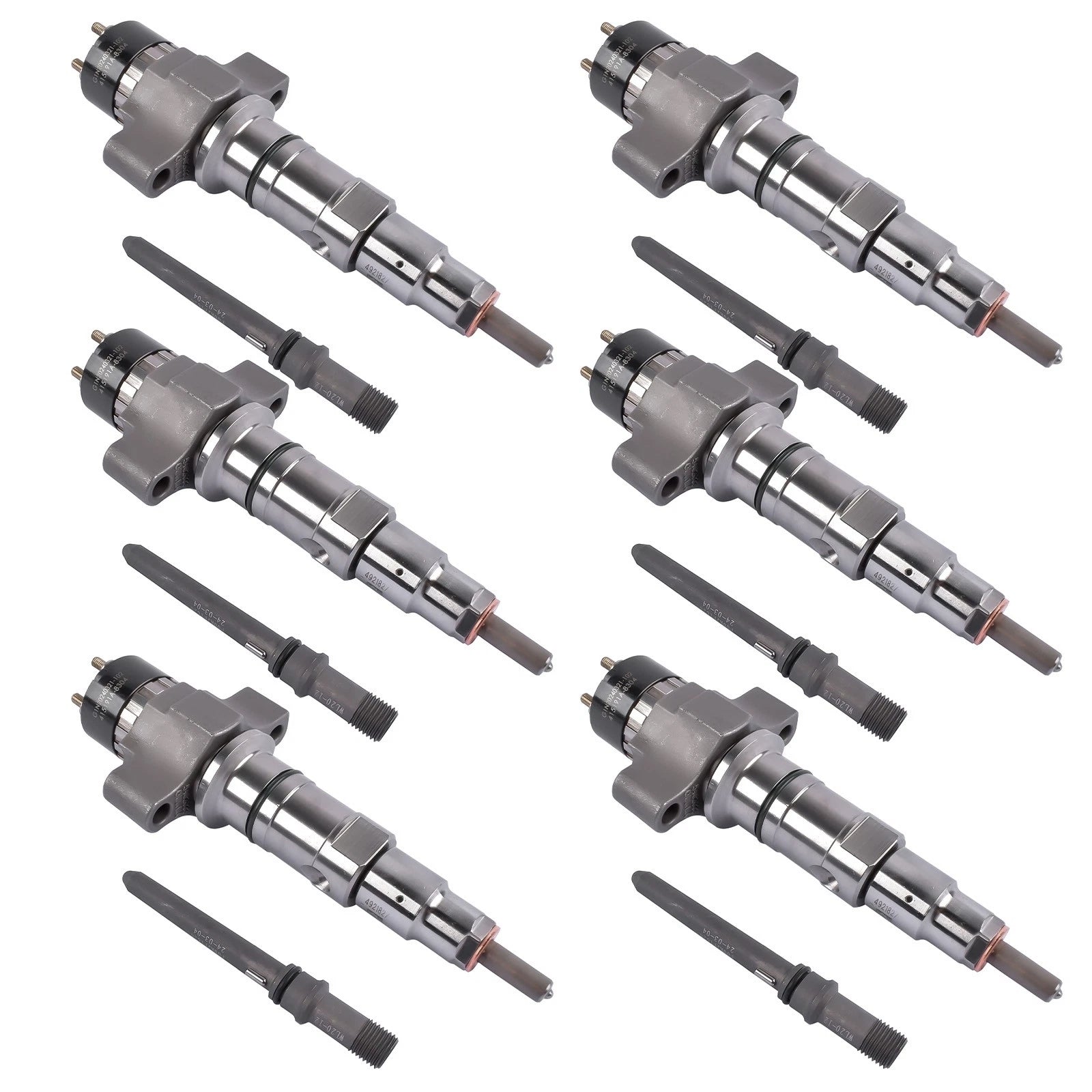 Set of 6 Fuel Injectors for Cummins ISL ISC