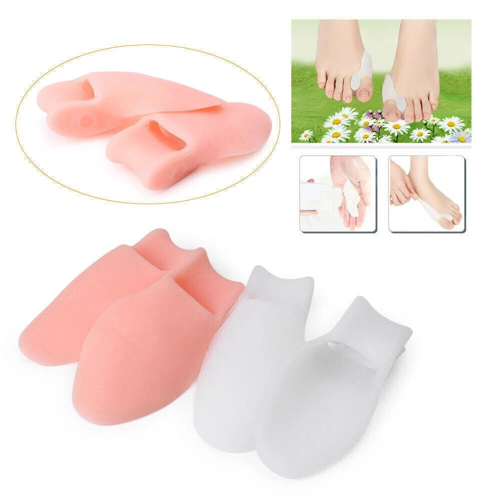 Set of 2 Silicone Gel Bunion Toe Correctors for Orthotics