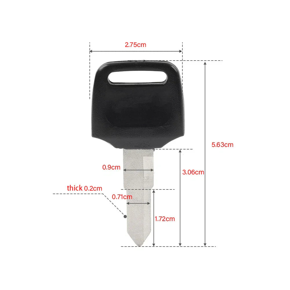 Uncut Blade Blank Key for Honda Dio 56 57 Z4 125 WH110 Scooter