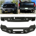 Front/Rear Bumper with LED Lights for Dodge Ram 1500 (2013–2022)