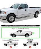 5-Inch Stainless Steel Running Boards for Ford F150 (2004–2008)