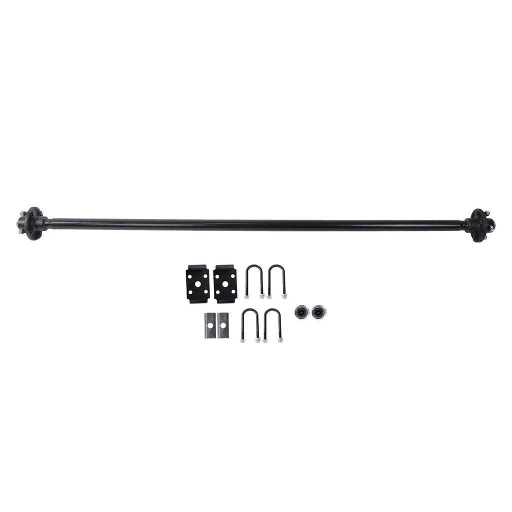 2000 lbs Trailer Axle for Boat RV Utility 4 Lug (44"~72" Hub Face)