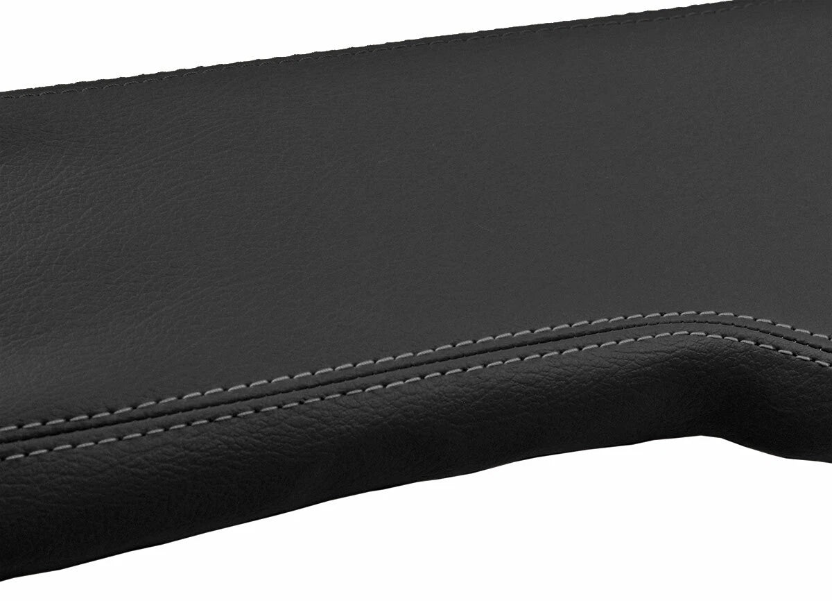 Console Lid Cover for Toyota Tacoma (2001–2004) Gray Leather Stitch