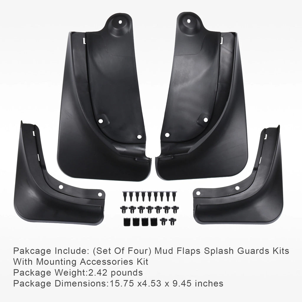 Set of 4 Mud Flaps Splash Guards for Tesla Model Y (2020-2022)