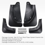Set of 4 Mud Flaps Splash Guards for Tesla Model Y (2020-2022)