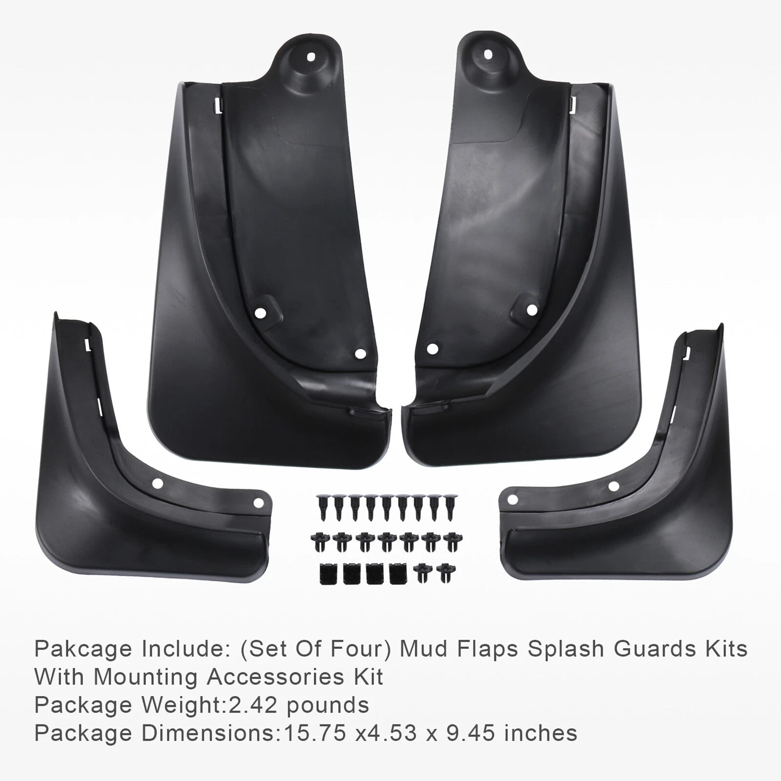 Set of 4 Mud Flaps Splash Guards for Tesla Model Y (2020-2022)