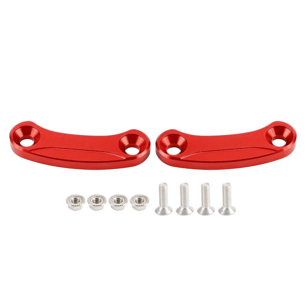 Aluminum Rear View Mirror Hole Caps Red for Kawasaki ZX10R (2016–2023)