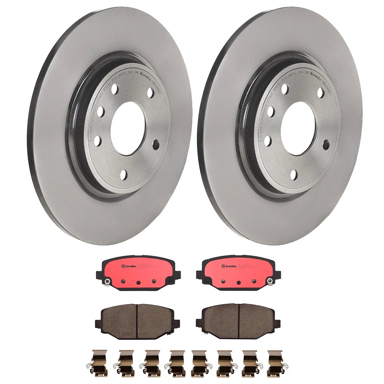 Brembo Rear Brake Kit Rotors & Pads for C/V Grand Caravan Routan Town & Country (2008–2016)