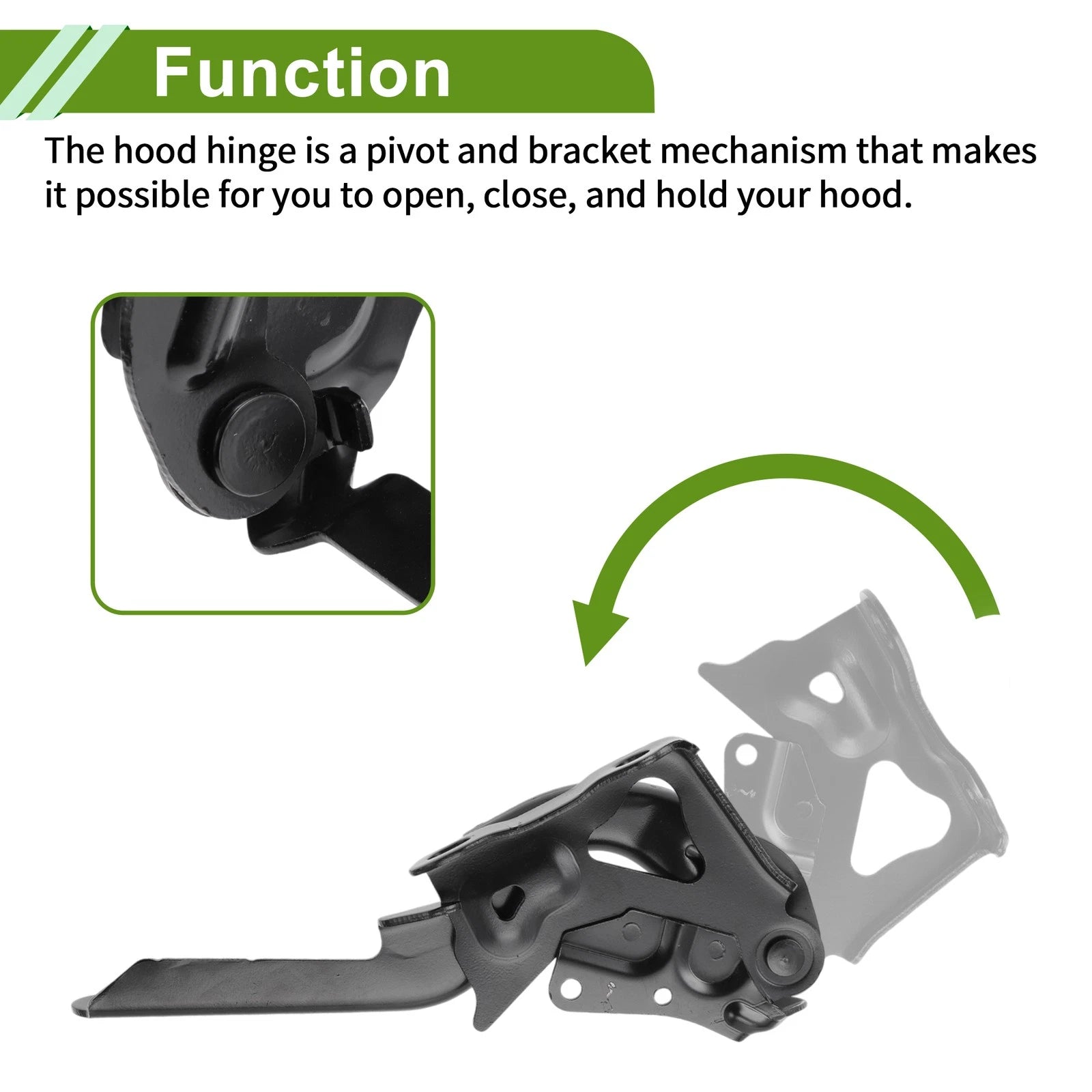 Hood Hinges for Lexus NX200t (2015–2018) 1 Pair No. 5341078030