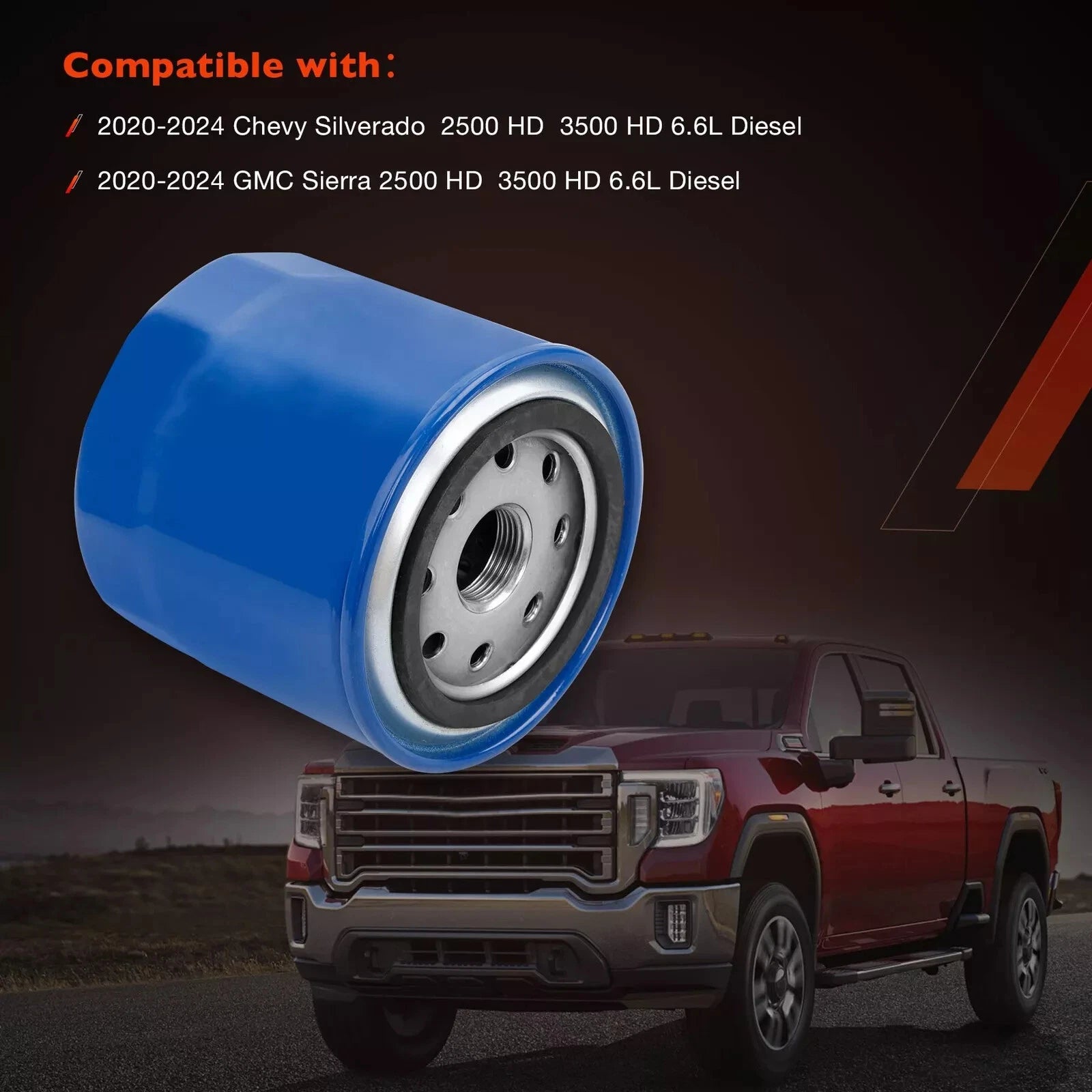 6X PF26 Oil Filter for 2010-2024 Chevy Silverado GMC Sierra 2500 3500 HD