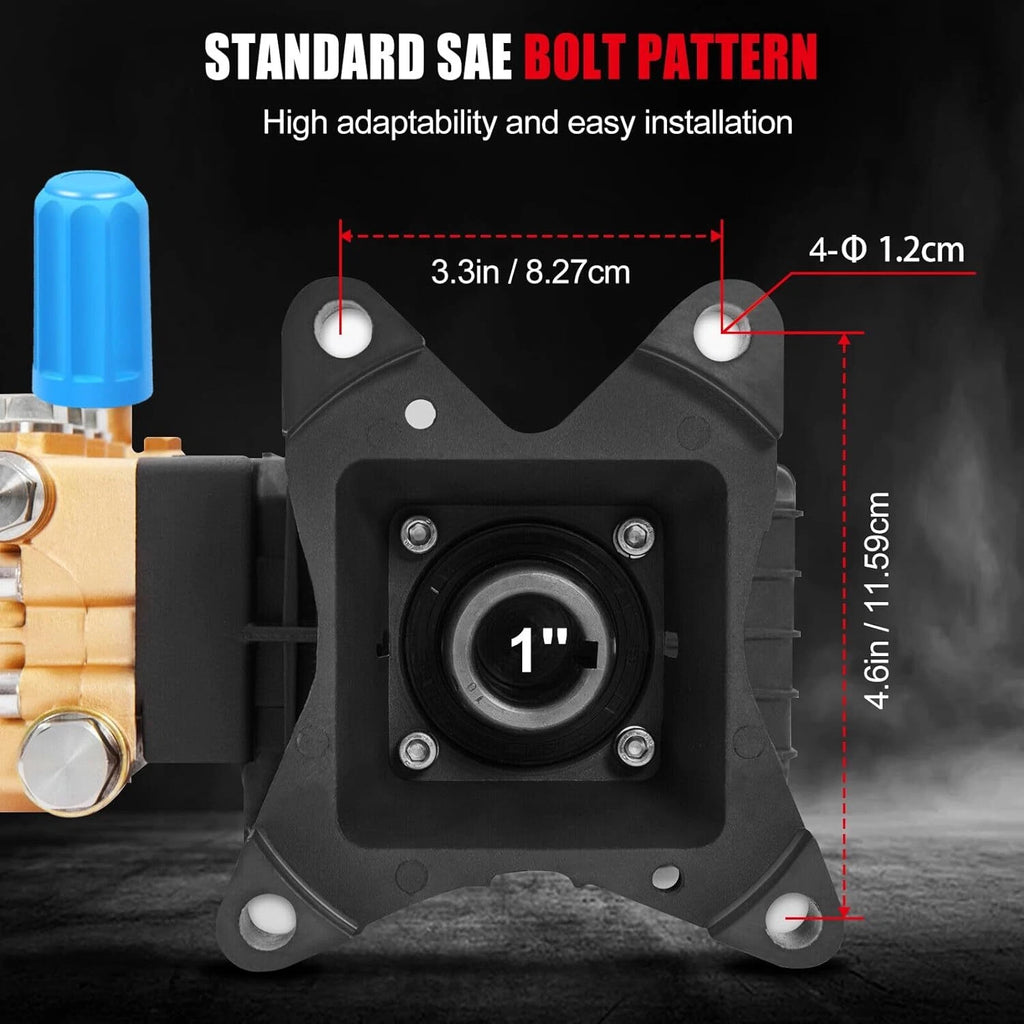 Pressure Washer Pump for 9hp/13hp/15hp (4000 PSI)
