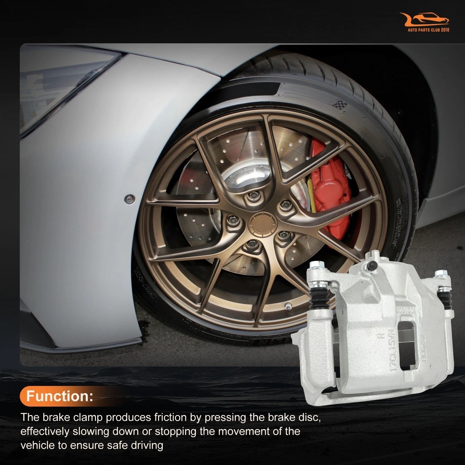 Front Right Brake Caliper for Honda CR-V (1997–2001) & Acura TL (1995–1998)